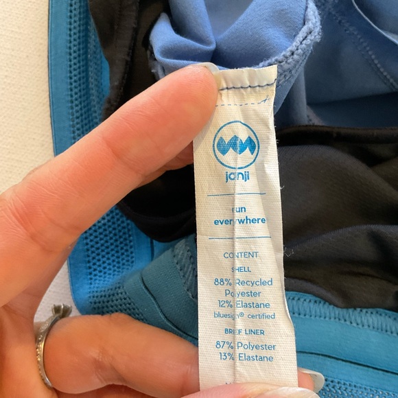 Janji 2’’ Lined AFO Middle Running Shorts Women’s XS Blue Phone Pocket - Picture 14 of 16